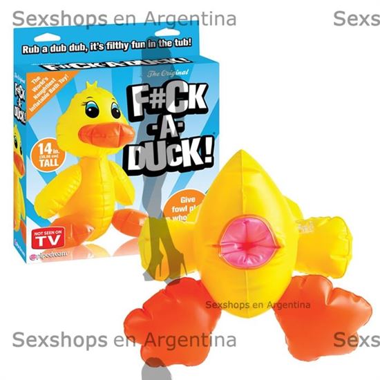 Muñeco inflable de pato